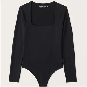 Abercrombie Squareneck Black Bodysuit